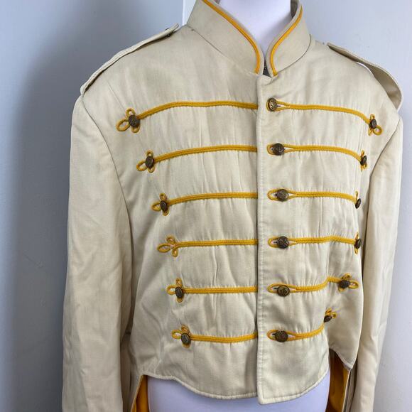 Vintage Broadway Theater Costume War Soldier Hussar Military Band Jacket L/XL - Picture 3 of 16